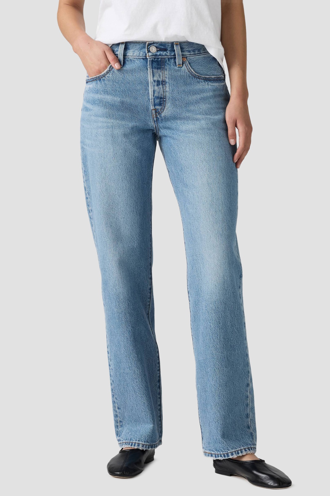Джинсы прямые Levis голубой