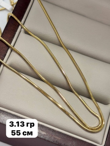 DARI GOLD 83838 длина 55 см, вес 3.13 г золото, плетение снейк