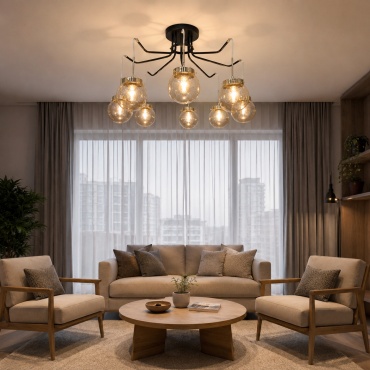 Люстра потолочная Home Light E27, кол-во ламп: 8 шт