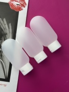 Флакон дорожный наливным путем пластик, силикон 60 мл 3 шт