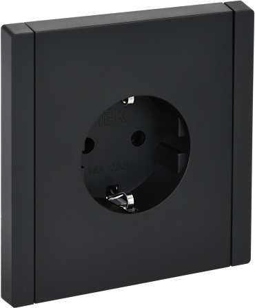 Розетка IEK FP-R11-16-K02, черный