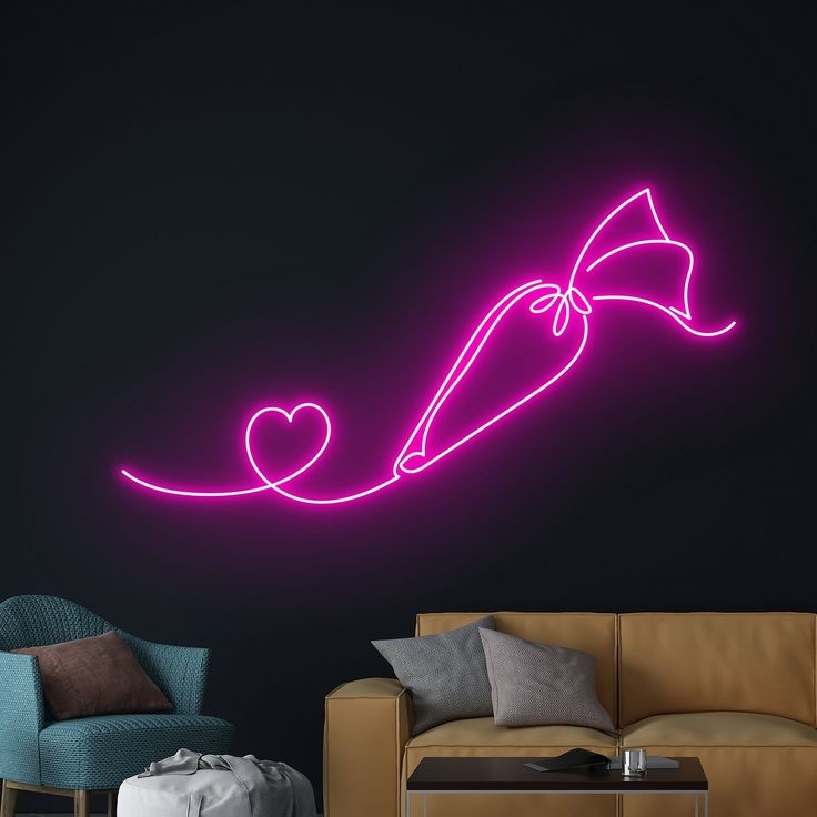 Neon.Omir неоновая вывеска настенный Для кондитерской, розовый