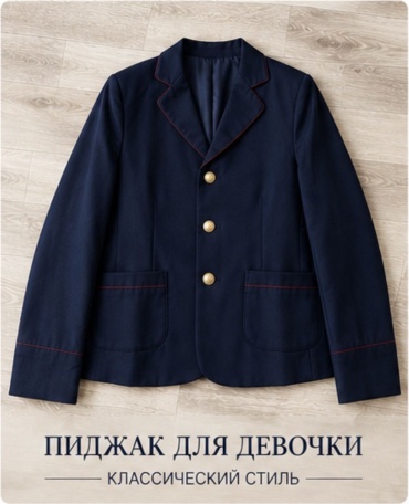 Школьный пиджак синий