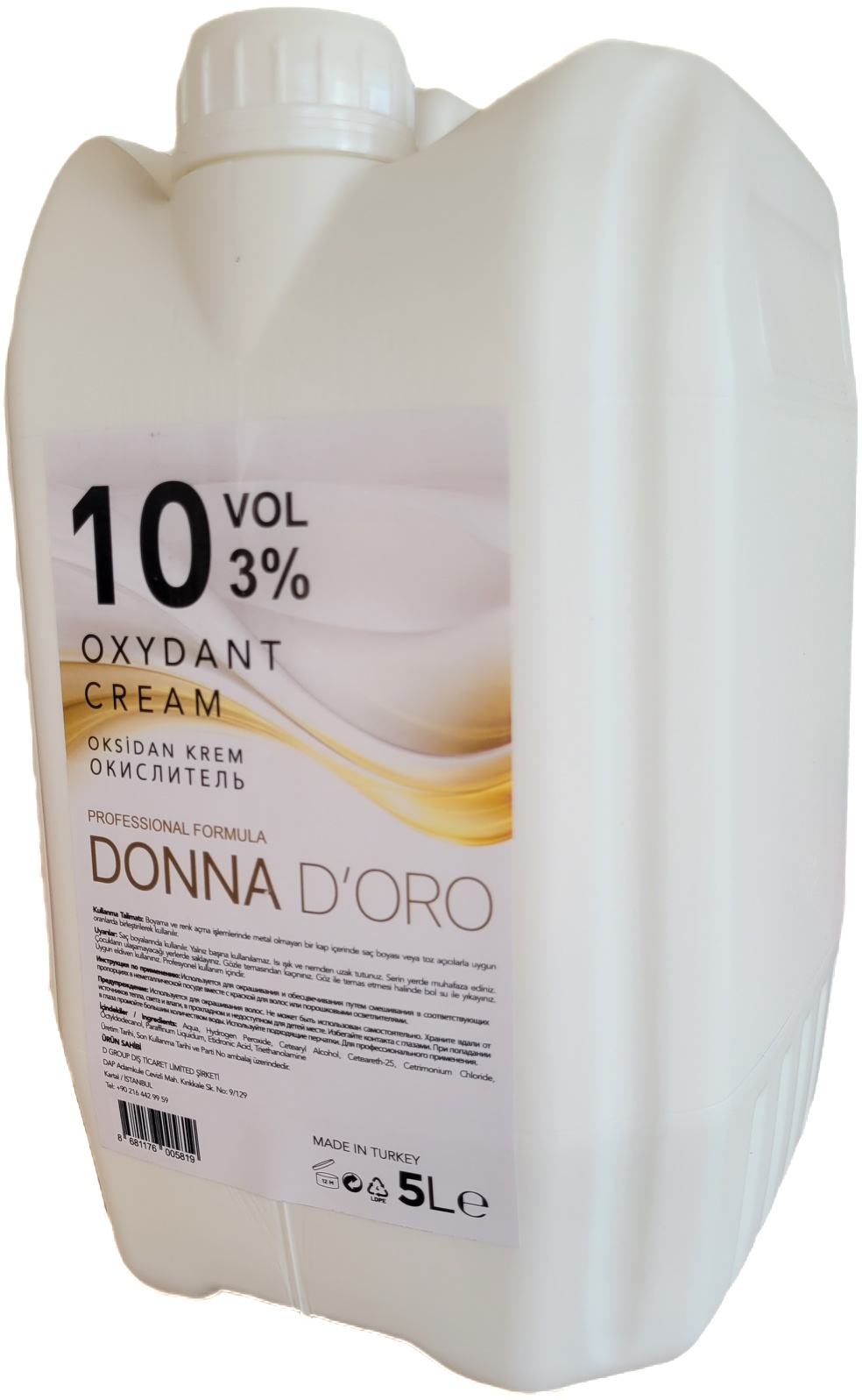 Окислитель Donna Doro Oxydant 3% 5000 мл