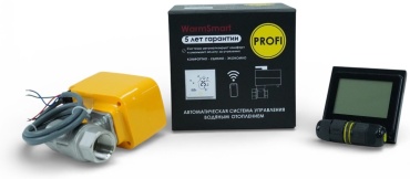Автоматическая система управления отоплением для квартир и офисов WarmSmart PROFI 1/2 черный