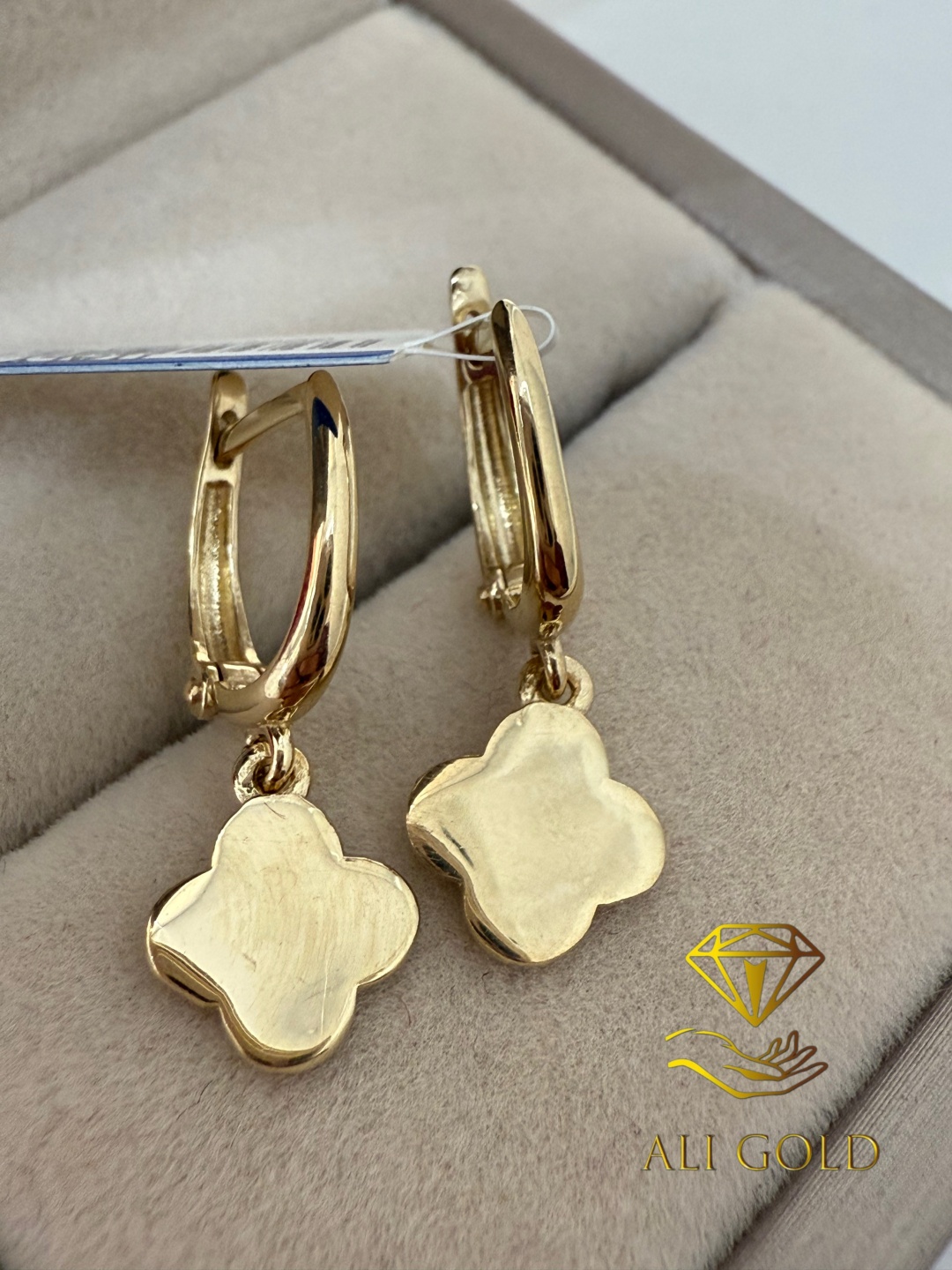 Серьги ALI GOLD 585 вес 2.01 г золото, без вставок