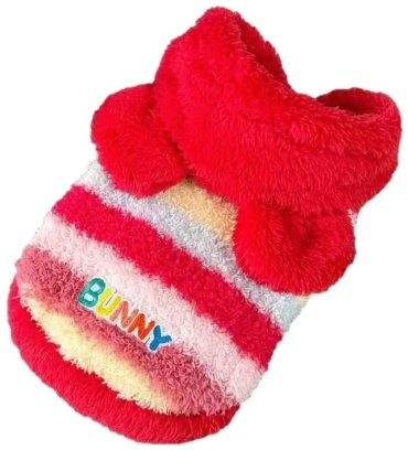 Толстовка "BUNNY", M, 3#, красная, мультиколор