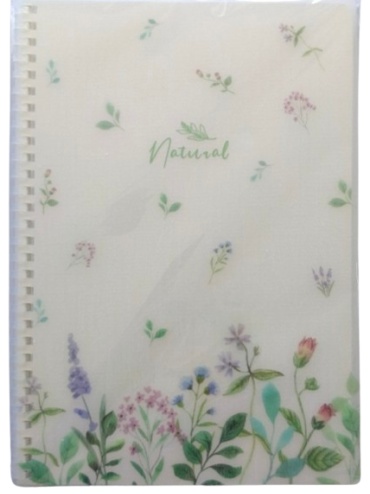 Общая тетрадь Hatber Natural Flowers 33479, 80 л, В5, клетка, твердая обложка, 1 шт