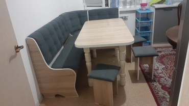 Кухонный уголок mebel SQ Уголок ящик 90x200x130 см, серый