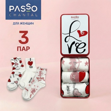 Носки Passo chantal 3 пары мультиколор 35-39