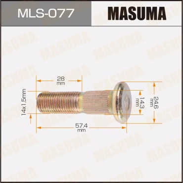 MASUMA шпилька колесная MLS077