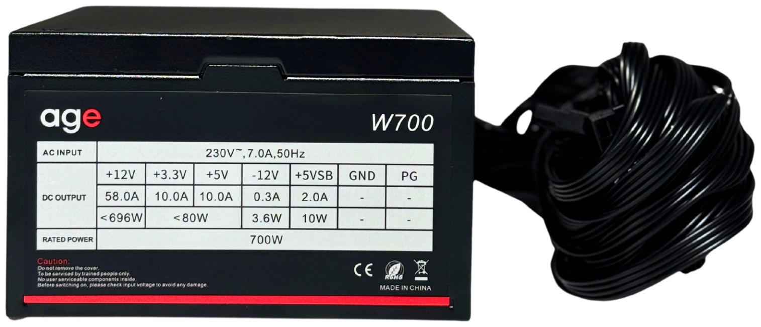 Блок питания AGE W700 700 Вт