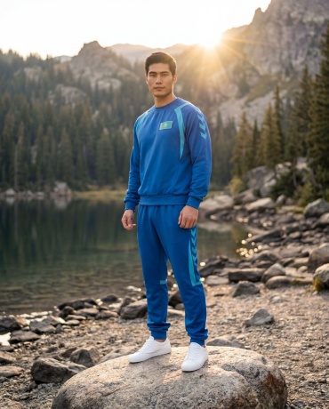 Спортивный костюм GOFORGOLD синий, бирюзовый