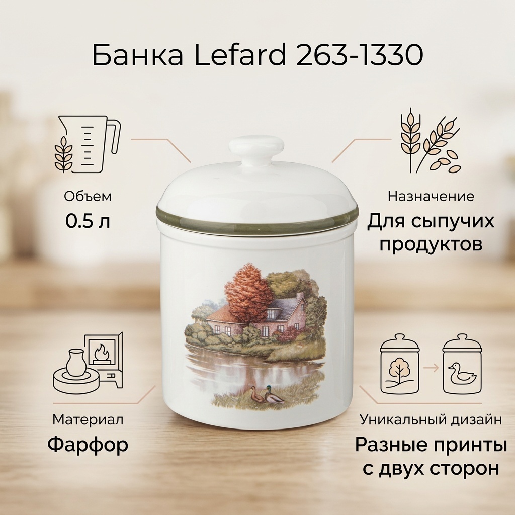 Lefard банка 263-1330, фарфор