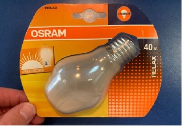 Osram 40W E27, накаливания, теплый белый