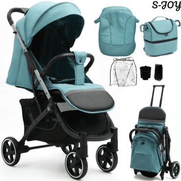 Коляска прогулочная Wingoffly JOYSTAR T200 ПРОГУЛКА, синий