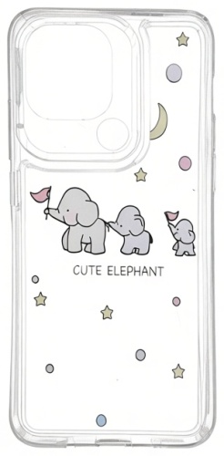 Чехол Fashion Case для Xiaomi Redmi A1+ прозрачный