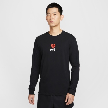 Лонгслив Nike черный, белый