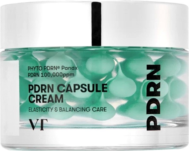 VT Cosmetics крем Phyto Pdrn Capsule Cream Elasticity&Balancing Лифтинг Крем для Лица с ПДРН 50ml для лица 50 мл, фото 3