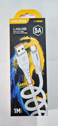 Кабель Kakusiga USB 2.0 (M), USB TypeC (M), 1 м, 6921042126432 белый