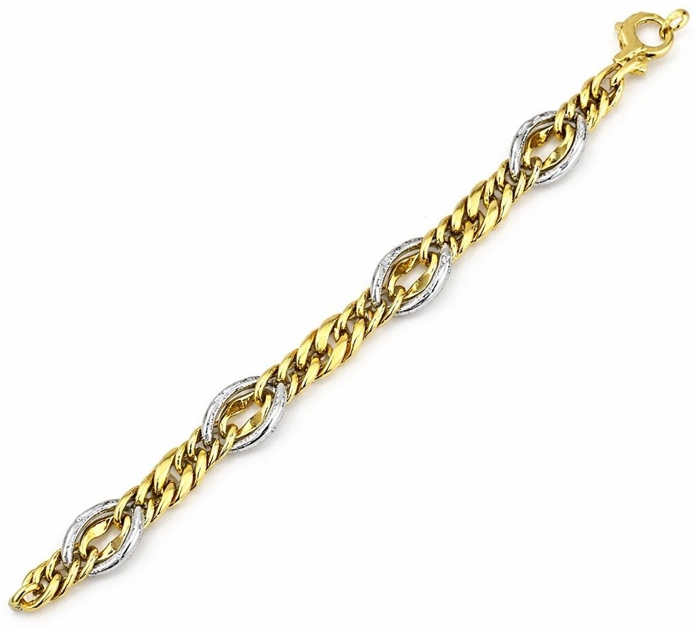 Italian Gold 23BL013 длина 20 см, вес 14.5 г золото, плетение панцирное