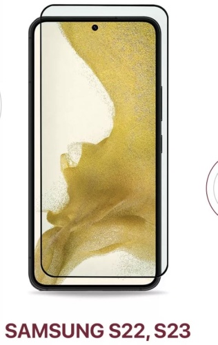 Стекло 100baksovwallet для Samsung Galaxy S23 черный