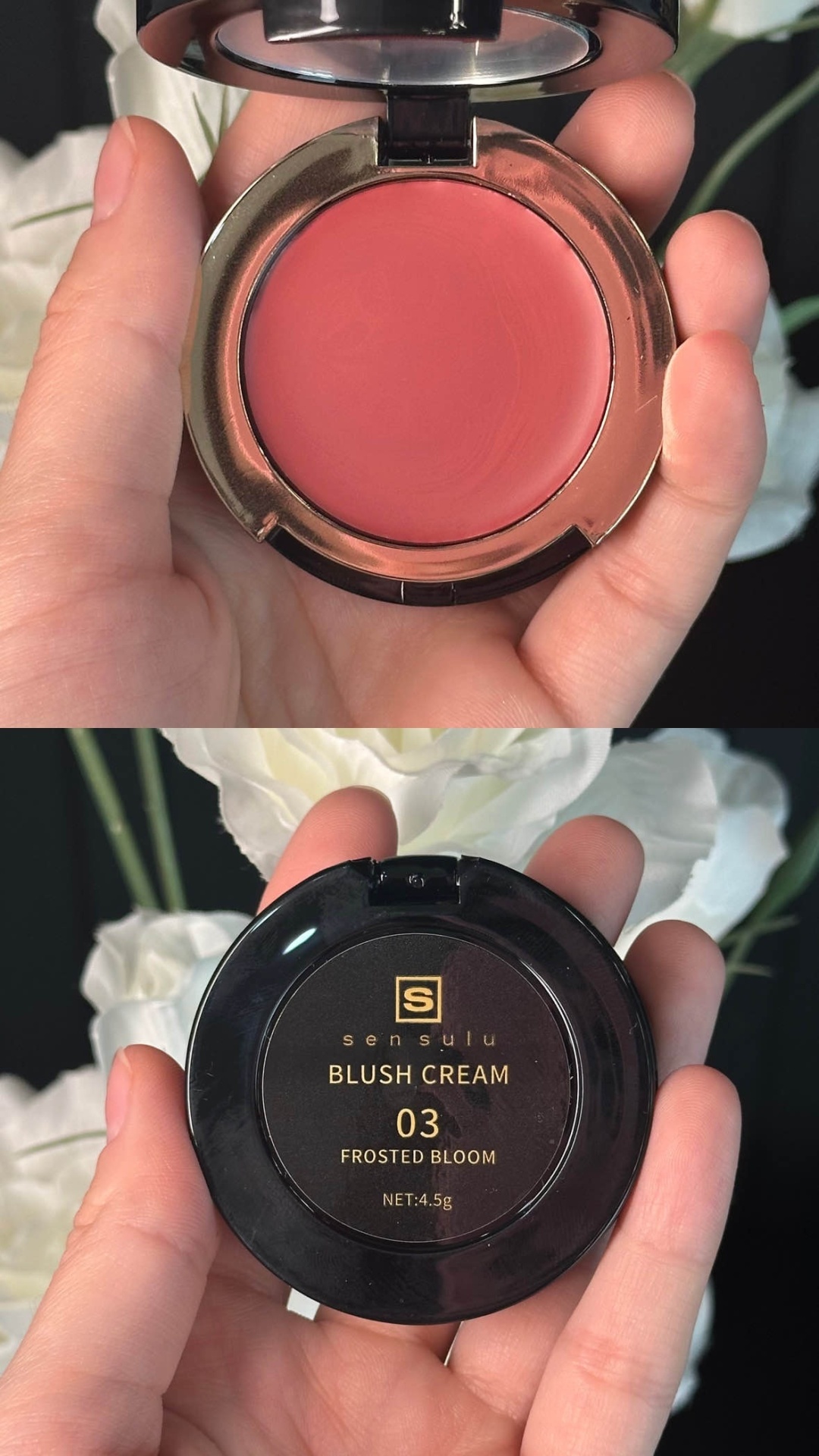 Sen Sulu blush cream румяна 03 frosted bloom, фото 4