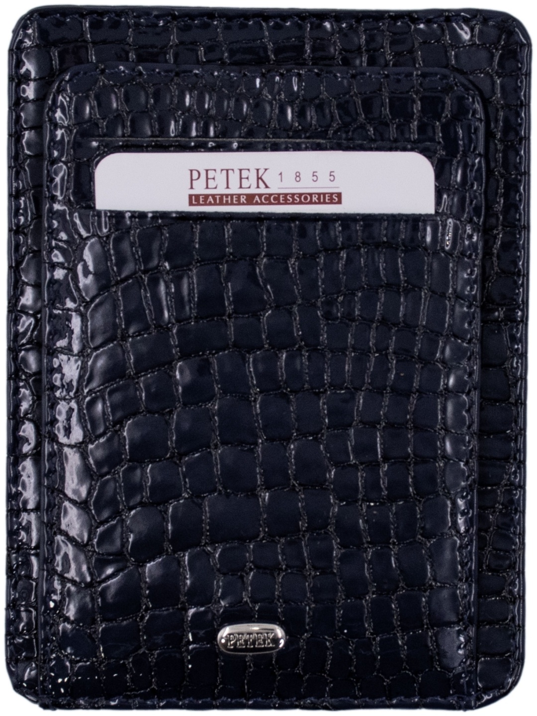 Картхолдер PETEK натуральная кожа темно-синий