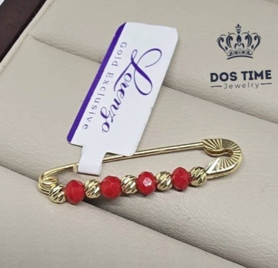 Булавка DOS TIME 966362848 вес 0.65 г золото, пластик