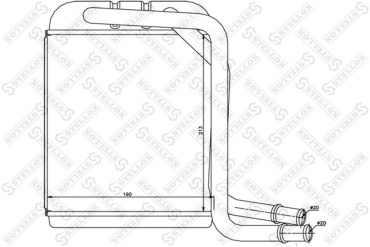Stellox радиатор печки 10-35231-SX