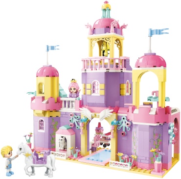 Конструктор Qman День рождения принцессы, деталей 512 шт