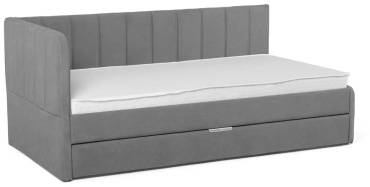 Кровать подростковая Mebel kids Comfort, 90x180 см, серый
