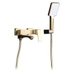 Смеситель для ванны Frap F3276-3, латунь, цвет золотой, сатин