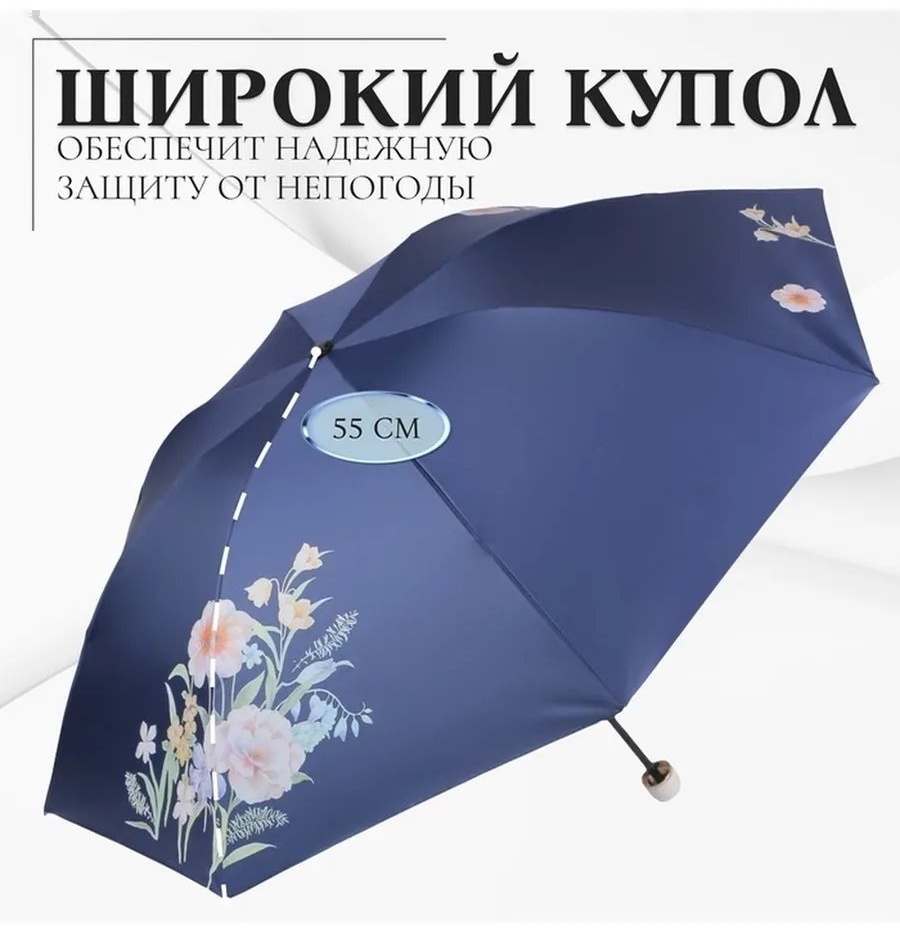 Зонт-трость механика мультиколор