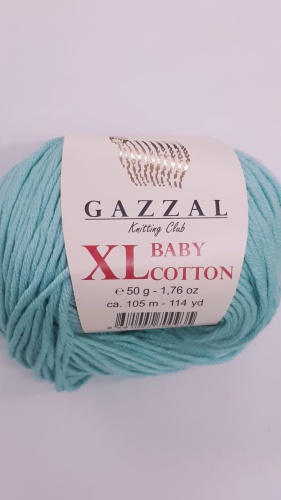 Моток GAZZAL Baby cotton Xl 3452 Бирюзовый 105 м 50 г