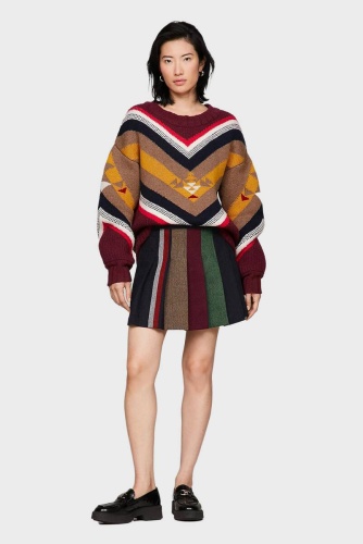 Прямая юбка Tommy Hilfiger синий