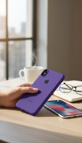 Чехол для Apple iPhone Xs Max сиреневый