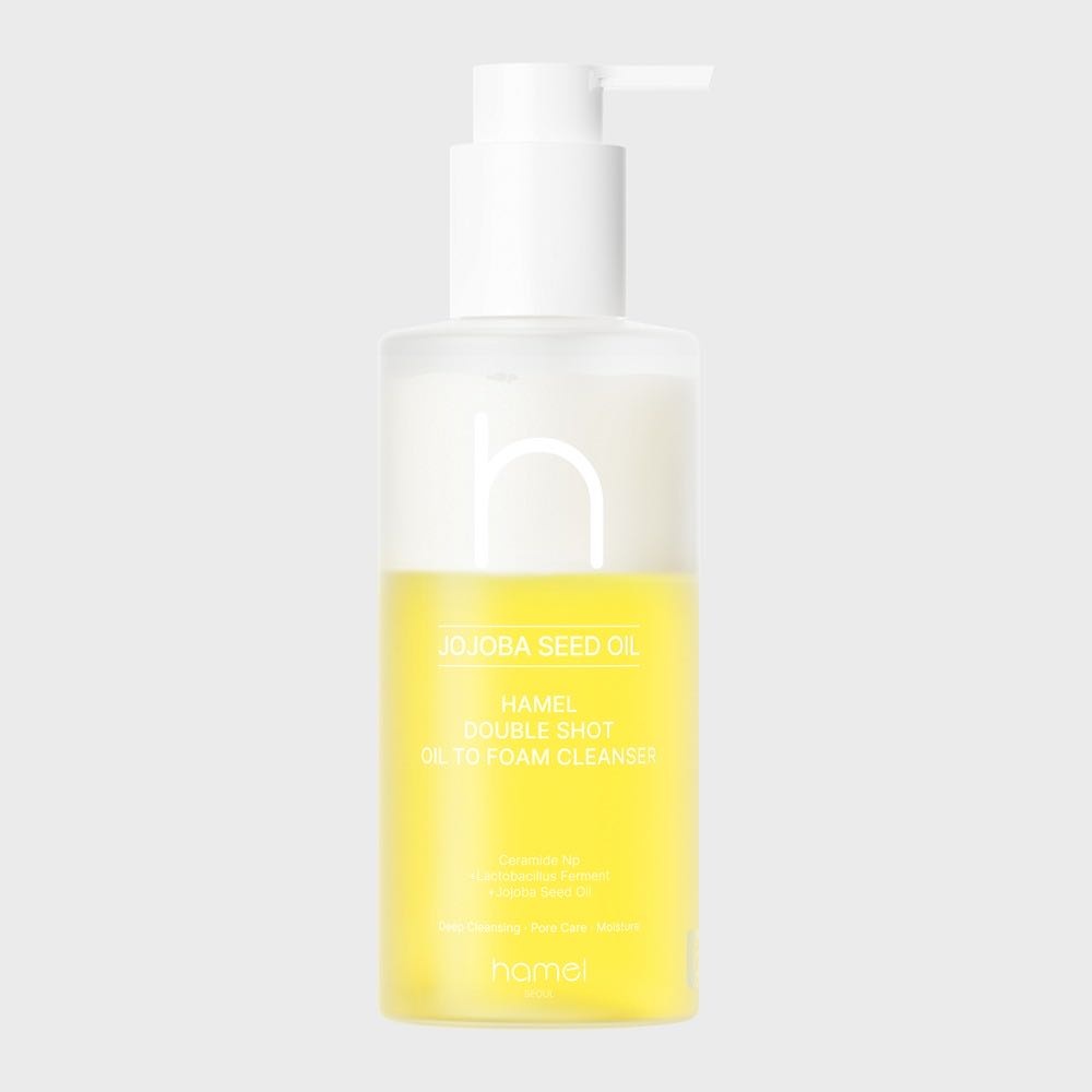 Hamel Double shot oil to foam cleanser масло для снятия макияжа 200 мл