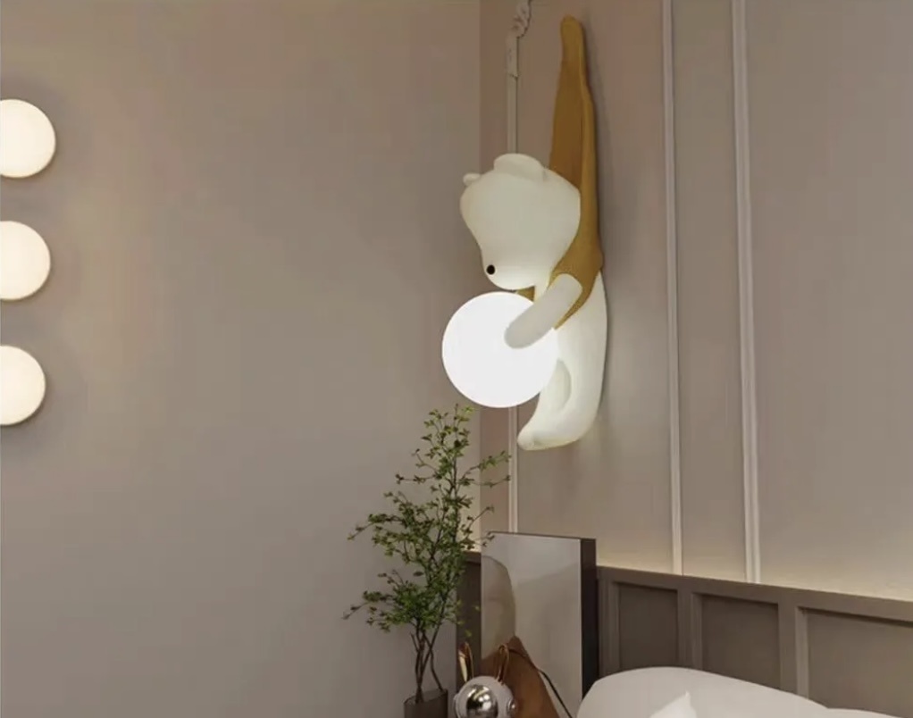 Бра настенный LED, белый, желтый