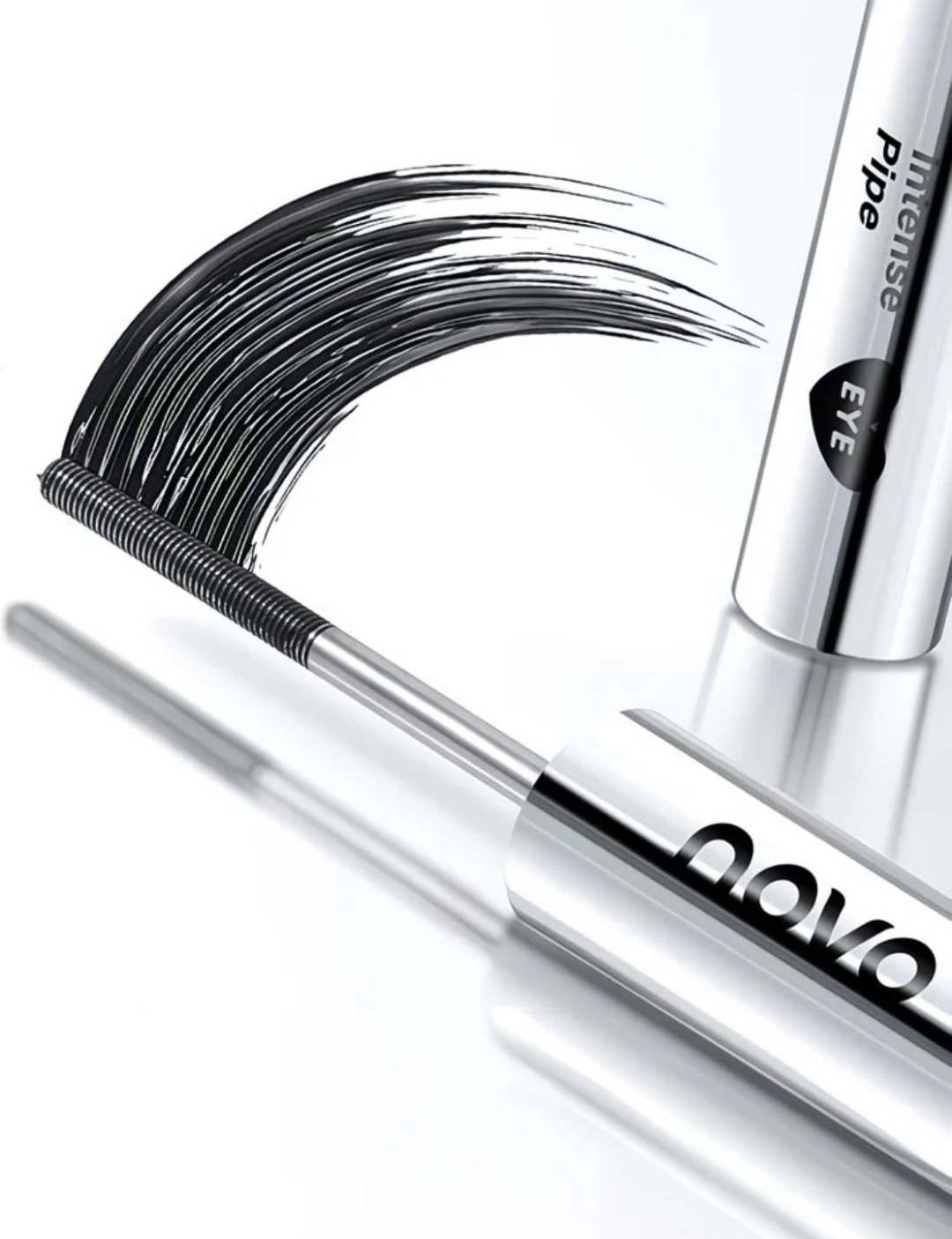 Тушь для ресниц Nova Intense Pipe Eye для объема, удлиняющая, подкручивающая черный