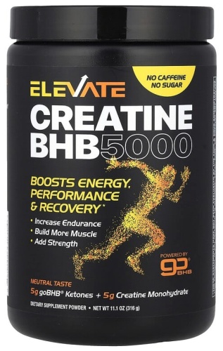 Креатин Real Ketones Elevate, креатин BHB 5000, нейтральный, 316 г нейтральный 316 г