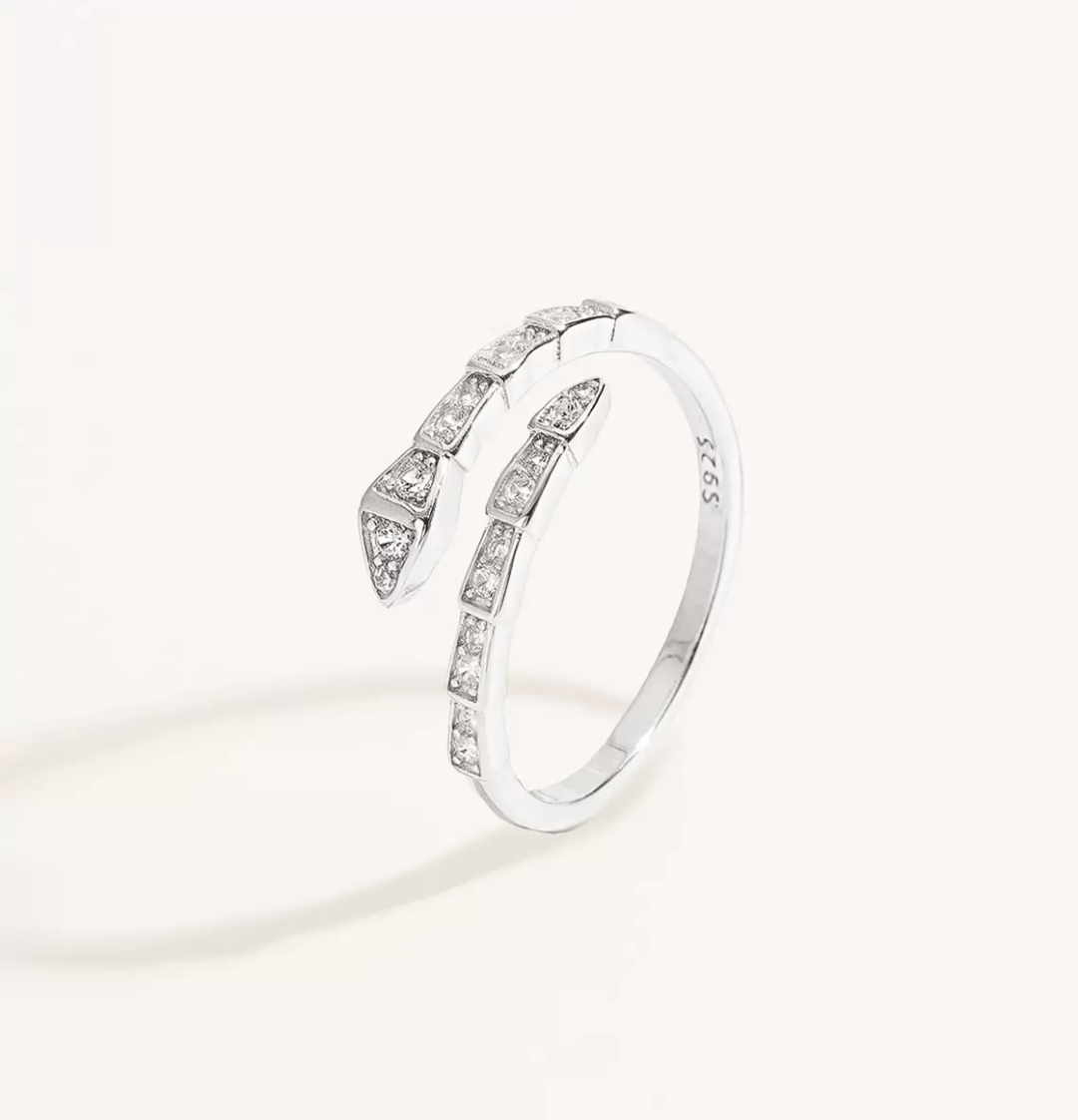 Accessories 46899 размер регулируемый вес 6 г серебро, фианит