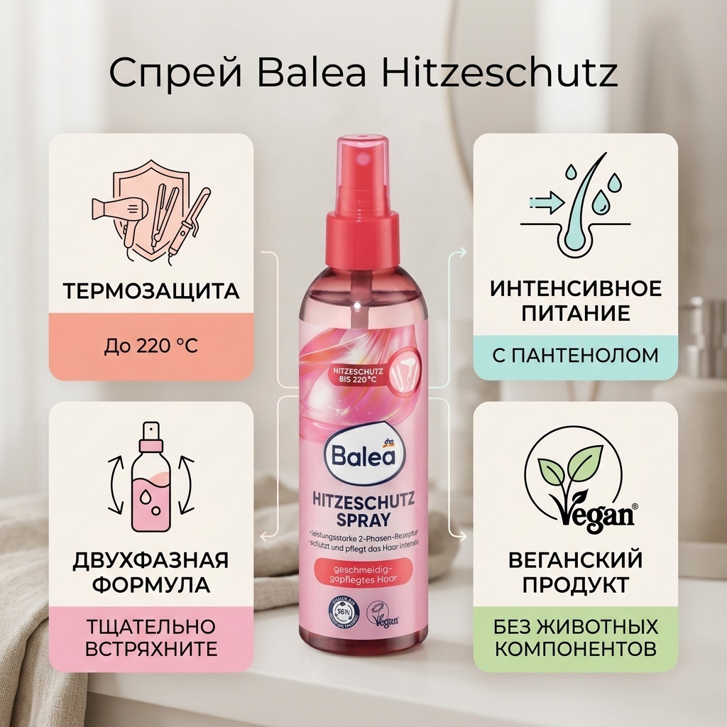 Balea Spray спрей ультралегкая фиксация 200 мл