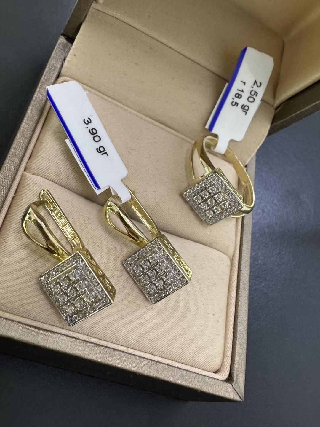 Italian Gold 654333 вес 6.4 г золото, фианит