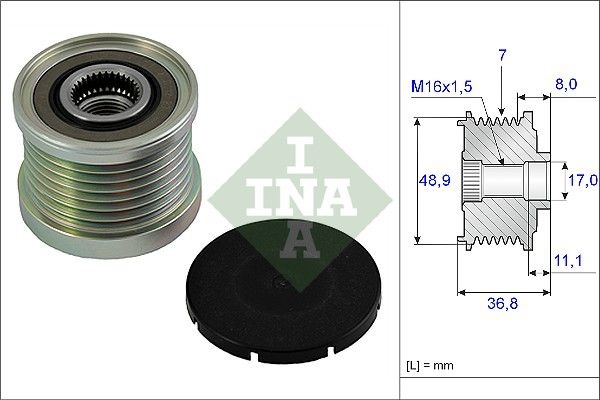 INA шкив генератора 535008110