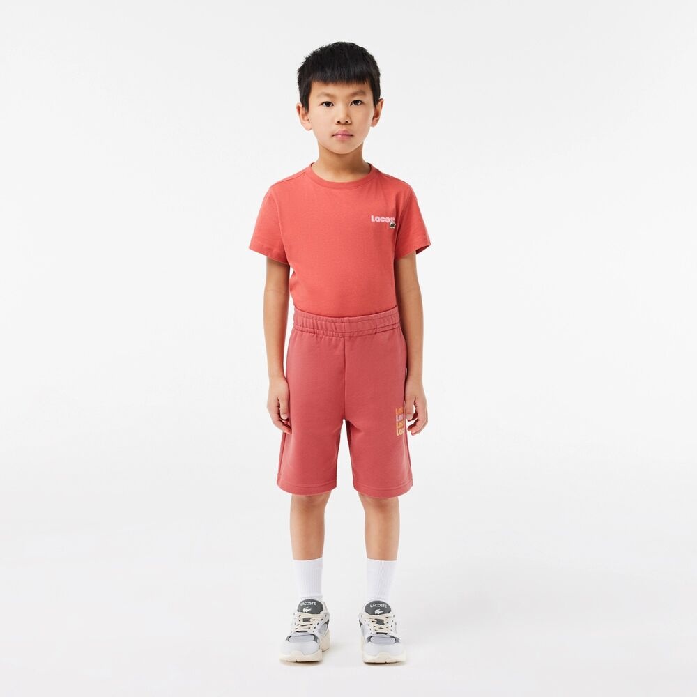 Повседневные шорты LACOSTE красный