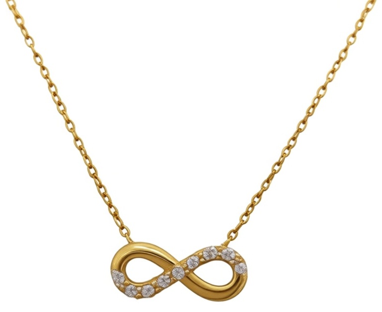 Колье 585 ЗОЛОТОЙ 57575 длина 45 см вес 1.74 г золото, фианит, фианит Swarovski