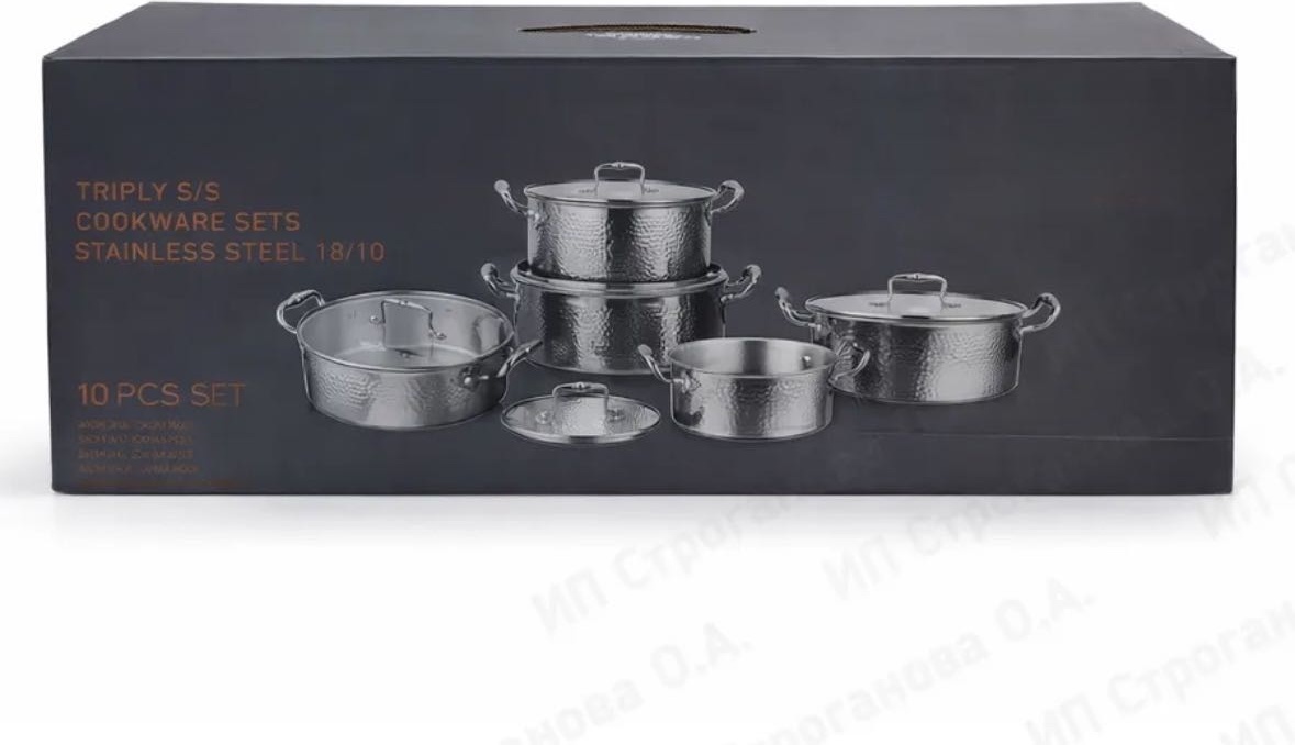 Смешанный набор Grain Rain TRIPLY S/S COOKWARE SETS 10 в 1