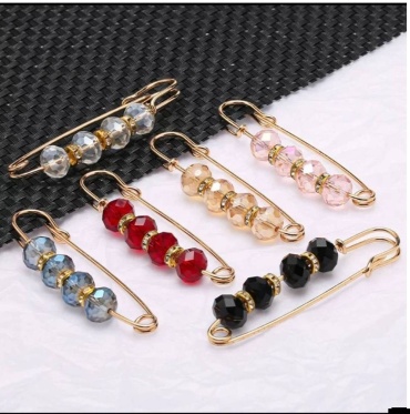 Булавка Fashion Jewellery бижутерный сплав, бисер, стекло