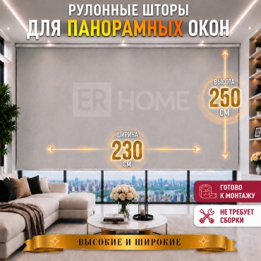 ER HOME Панорамные П1080 серый 230x250 см